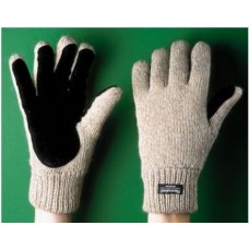 Перчатки шерстяные со спилковой накладкой (шотландская шерсть) с утеплителем ТИНСУЛЕЙТ р.XL